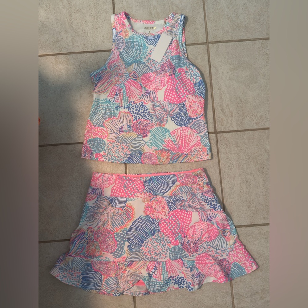 Lilly Pulitzer Tank Top and Skirt Set